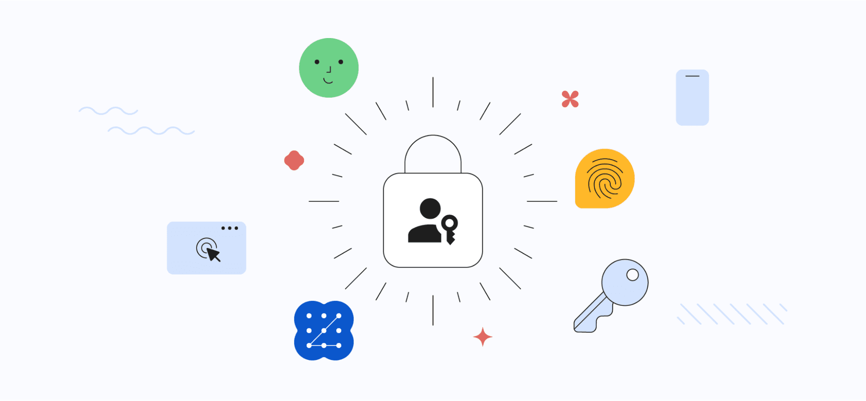 Passkeys concept illustration